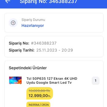 Migros Extra Sipariş Ettiğim Televizyonun Nerede Olduğunu Bilmiyor