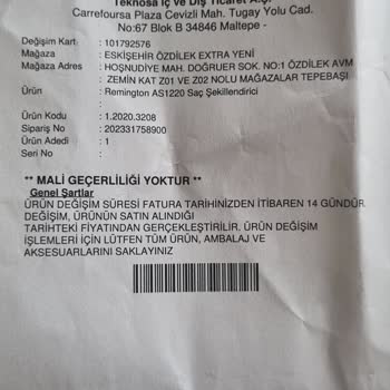 Teknosa Ürün Değişimi, Ürün İadesi