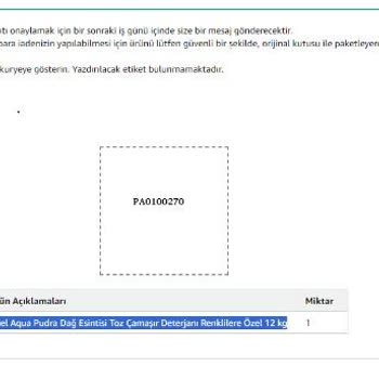 Amazon.com İade Ettiğim Ürünün Parasını Alamıyorum.