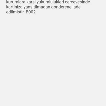 Yapı Kredi Bankası Paramı Tekrar İade Etti