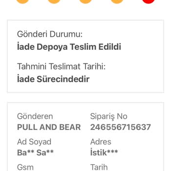 Pull and Bear Mağazadan Evime Sipariş Ettiğim Ürünler Elime Ulaşmadı