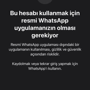 WhatsApp Giriş Kodu Gelmiyor