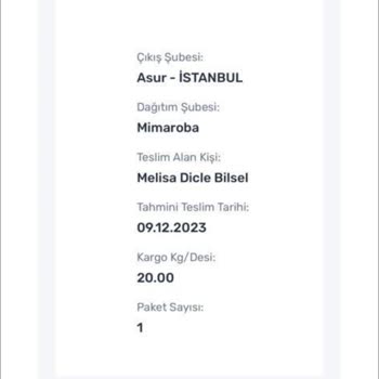 Sürat Kargo Kargom Teslim Edildi Gözüküyor