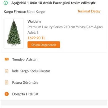 Sürat Kargo Kargom Teslim Edildi Gözüküyor