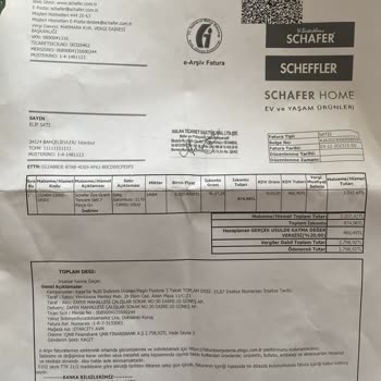 Schafer 1 Gün Sonra Kullanılmayan Ürünü İade Almıyor!