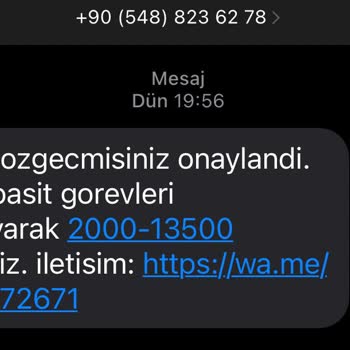 0548 823 62 78 Tanımadığım Numaradan Gelen Mesaj