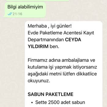 Ceyda İle Paketleme İnternet Üzerinden Mağduriyetim