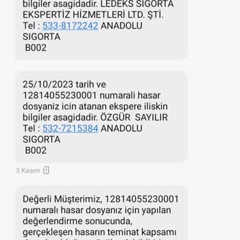 Anadolu Sigorta TV Sistemi Hasar Dosyası Ret Hakkında