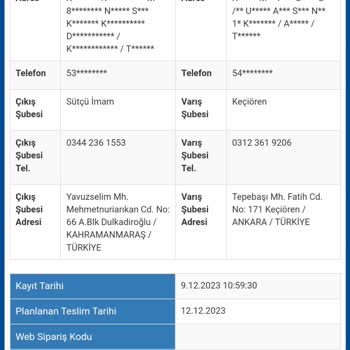 Sürat Kargo Kargom Adrese Uğramadan Geri Şubeye Götürülüyor