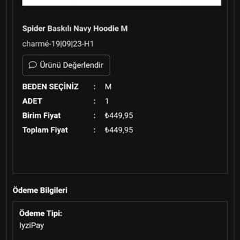 Charmé Butik Siparişim Onaylandı Gözüküyor Ama Gelmedi