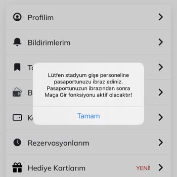 Passolig Maça Gir Fonksiyonu