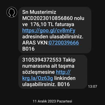 Aras Kargo Haber Vermeden Kargomu Geri Göndermiş!