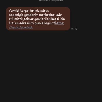 Kargo Adına Gelen Şüpheli Mesaj