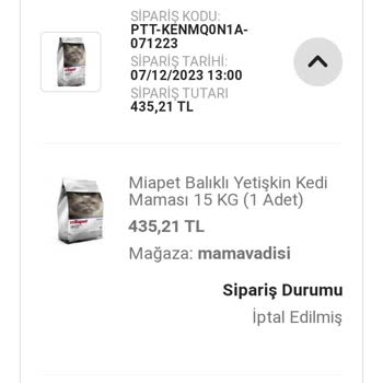 Mamavadisi İptal Edilen Kedi Maması