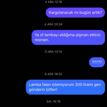 Karacaydinlatma (Instagram) Para Yolladık Ürün Yok!