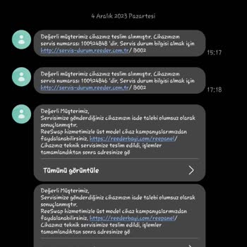 Reeder İade Talebi Reddi