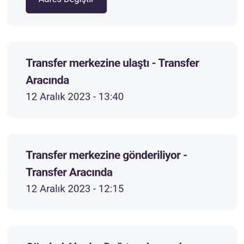Hepsijet TM Ankara Aktarma Merkezi Kargo Gecikmesi