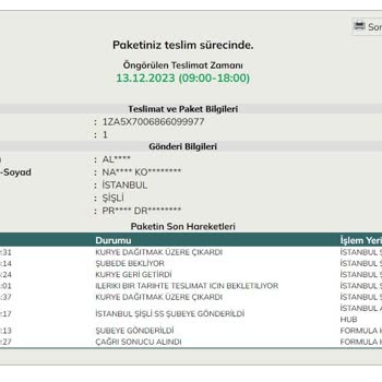 UPS Türkiye Teslimat Sağlamıyor Günlerce Bekletiyor