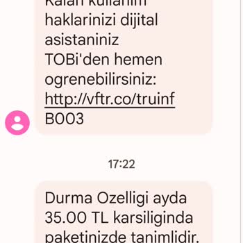 Vodafone Durma Özelliği Almamı Zorunlu Tuttu
