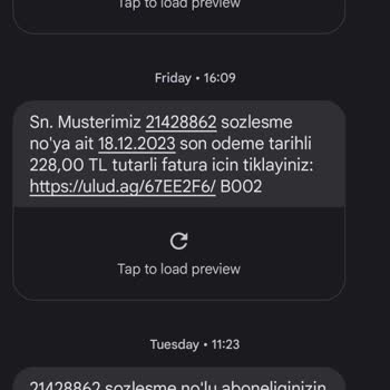 UEDAŞ Fatura Ödeme Problemi