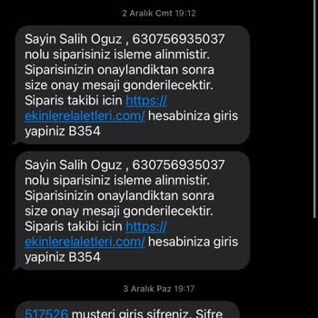 Ekinler Profesyonel El Aletleri Para İadesi Süreci