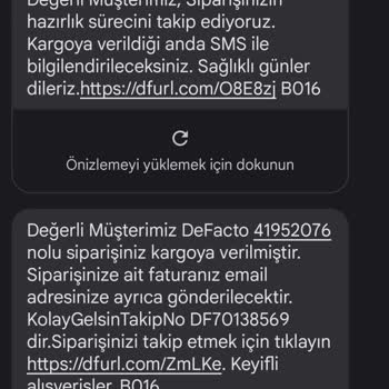 DeFacto Dan Yapılan İnternet Alışverişi