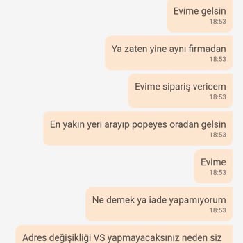Trendyol Ve Popeyes'tan Şikayetçiyim Para İademi İstiyorum