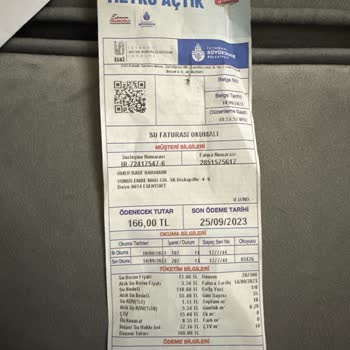 İSKİ Fahiş Fatura Tutarı