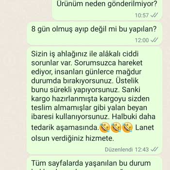 Heryedek.com Ürün Göndermiyorlar Sattıkları Parçaya Hakim Değiller.