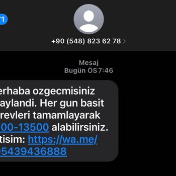 0548 823 62 78 Aldatmaya Yönelik Bir Numara