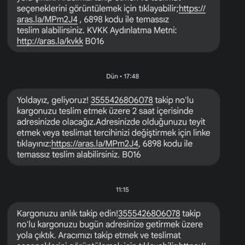 Aras Kargo Günlerdir Geleceğiz Deyip Oyalıyor