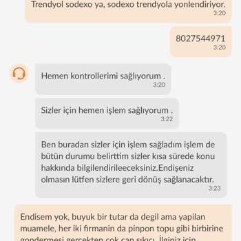 Trendyol Yemek Ve Sodexo İade Çıkmazı