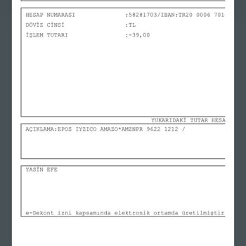 Amazondan Para Çekme
