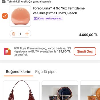 Hepsiburada Bil Kazandan Kazandığım Hediye Sepette 1 TL'ye Düşmüyor