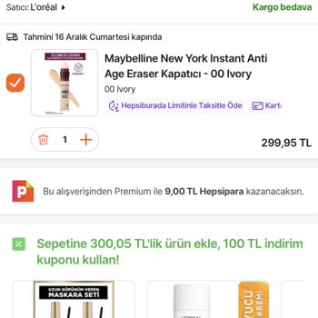 Hepsiburada Bil Kazan Sepette 1 TL Ödülü Kullandırmıyor