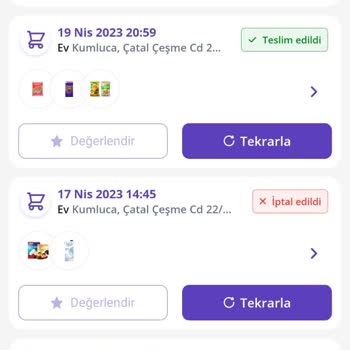 Getirin İptal Parasını Geri Ödememesi