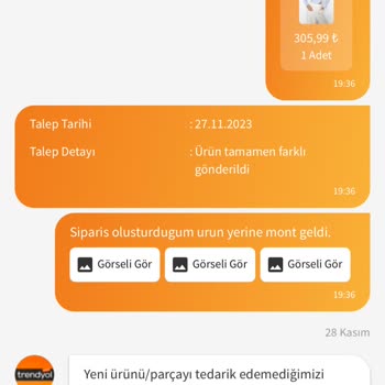 Trendyol Yanlış Ürün Yolladı Ve Ücret İademi Yapmadı