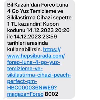 Foreo Hepsiburada Promosyon Kuponu Sorunu