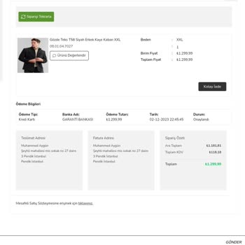 Çetinkaya Ürün Gönderilmedi İptal Edilmedi Ücret İadesi Yapılmıyor