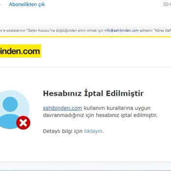 Sahibinden.com Keyfi Üyelik Silme Ve Bilgi Vermeme