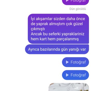 Egenin Tadı (egenin_tadi_) İnternetten Satın Alınan Ürünlerin Kusurlu Teslimatı Ve Müşteri Hizmetleri Sorunları