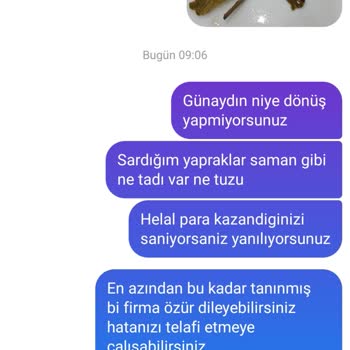 Egenin Tadı (egenin_tadi_) İnternetten Satın Alınan Ürünlerin Kusurlu Teslimatı Ve Müşteri Hizmetleri Sorunları