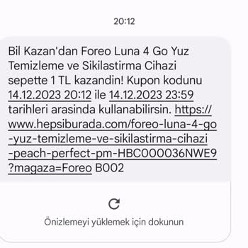 Foreo Bil Kazan Oyunundan Kazandığım Urunu Bana Vermediler