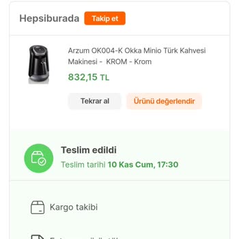Arzum Kahve Makinem Kaynatmıyor