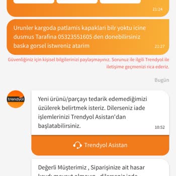 Trendyol Gelen Deforme Ürünler