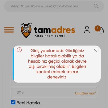 Tamadres.com Tamadres Hesabıma Giremiyorum