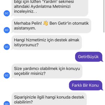 Getir'de İptal Edilen Sipariş İadesi Sorunu