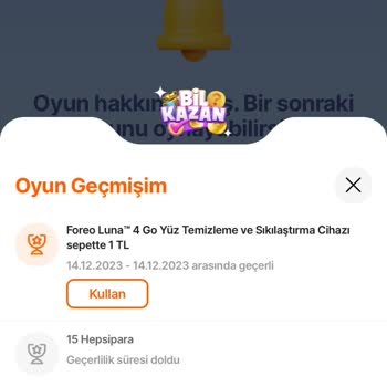 Hepsiburada Bil Kazan Hediyesinin Verilmemesi