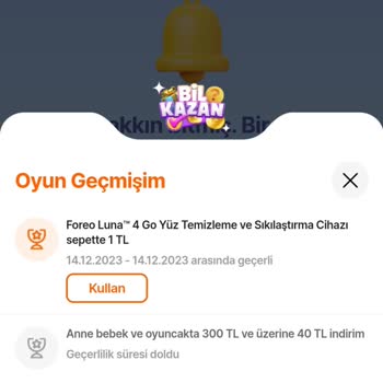 Foreo Hepsiburada Bil Kazan Uygulamasında Kazandığım Ödülü Veriyor