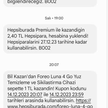 Foreo Hepsiburada Bil Kazan Uygulamasında Kazandığım Ödülü Veriyor